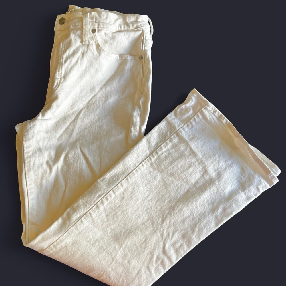 Madewell Flea Market Flare White high-waisted jeans - Picture 6 of 10